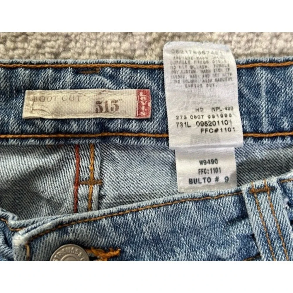 Levi's 515 Bootcut Jeans Women's 18M Blue Stretch Denim Mid Rise Classic